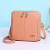 JOSEKO femmes en cuir artificiel mode décontracté sac à bandoulière multi-compartiment multi-carte fente téléphone sac