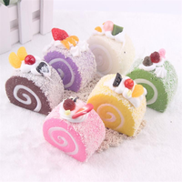 Jouet de Décoration Gâteau de Simulation Remontée Lente Amusant Doux Souple