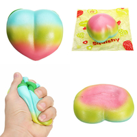 Jouet spongieux de pêche de couleur darc-en-ciel 9.5 * 8.5 * 8cm lentement sélevant avec le cadeau de collecti
