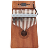 Jouets musicaux de percussion de doigt de piano de pouce dacajou de Kalimba de 17 clés avec lindicateur de lum