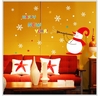 Joyeux noël bonhomme de neige amovible bricolage autocollant muraux décoration de fête à domicile