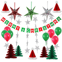 Joyeux Noël Chapeaux Arbres Latex Ballons Ronds Santa Xmas Party Home Decors