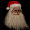 Joyeux noël père noël masque en Latex extérieur ornamen mignon père noël Costume mascarade perruque barbe habiller fête
