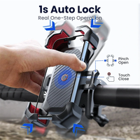 Joyroom Bike Phone Holder 360° View Universal Bicycle Phone Holder Shockproof Bracket GPS Clip for 4.7-7 inch Mobile Pho