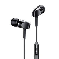 Joyroom JR-E209 Universal Metal Bass Earphone 3, 5 mm filaire casque avec micro pour téléphones PC