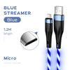 Joyroom S-1224N3 Micro USB Type-C 1.2M Câble pour OnePlus 9 5G LE2110 Global Rom Xiaomi Mi9 Mi10 Ulefone Armor 11