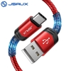 JSAUX 60W 3A USB-A vers USB C Type-C Nylon Câble de données de charge rapide pour Samsung Galaxy S21 Note S20 ultra Huaw