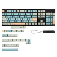 JSJT 132 touches banian PBT Keycap Set XDA Profile Sublimation Keycaps pour claviers mécaniques