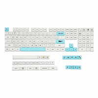 JSJT 138 touches Sel de mer Ensemble Keycap XDA Profile PBT Sublimation Keycaps personnalisés pour claviers mécaniques
