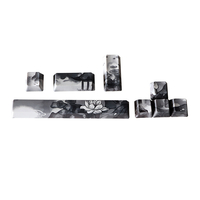 JSJT 8 touches PBT Supplément Keycap Set Profil OEM Sublimation à cinq côtés Keycaps personnalisés avec barre despa