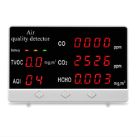 JSM-131CO détecteur de moniteur de qualité de lair intérieur extérieur CO / HCHO / TVOC testeur CO2 mètre analyseur
