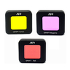 JSR rouge / jaune / violet couvercle de filtre à lentille pour Gopro 6 5 Sport Camera Original étui étanche