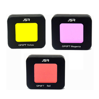 JSR rouge / jaune / violet couvercle de filtre à lentille pour Gopro 6 5 Sport Camera Original étui étanche