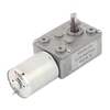 JSX1650-370 DC 12V 5RPM Motoréducteur à vis sans fin Arbre de 6 mm à couple élevé Turbine Réducteur à vis sans fin