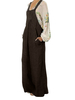 Jumpsuit Casual Femmes Loose Taille Haute Pure Color Pockets