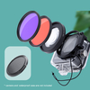 JUNESTAR pour GoPro 9/8 accessoires dobjectif de caméra adaptateur danneau dobjectif 58mm + filtre de plo