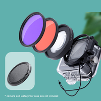 JUNESTAR pour GoPro 9/8 accessoires dobjectif de caméra adaptateur danneau dobjectif 58mm + filtre de plo