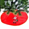 Jupe darbre de Noël Ornement de décoration de Noël de Noël rouge