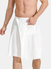 Jupe de bain de couleur unie pour hommes Soft Serviette de plage absorbante confortable