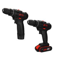 JUYI 12 V / 24 V Lithium Batterie Perceuse Électrique Sans Fil Rechargeable 2 Vitesse Perceuse Électrique Moteur Perceus