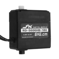 JX RD-5606HB-180 6KG Servo-direction à double Axe En Plastique Numérique Servo 180 ° Pour RC Robots