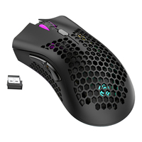 K-snake BM600 2.4G souris Rechargeable sans fil nid dabeille creux 1600DPI 7 boutons souris optique rvb ergonomique