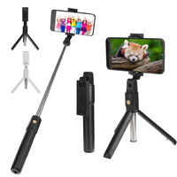 K07 Mini Bluetooth Télécommande Selfie Stick Trépied Extensible Support de Téléphone