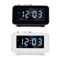 K6 réveil intelligent haut-parleur bluetooth Portable haut-parleur stéréo sans fil LCD écran affichage température lecte