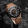 KADEMAN 805 calendrier en cuir Bande montre à quartz étanche style décontracté hommes montre