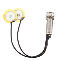 Kalimba Pickup 2 Transducer Pickup System pour Kalimba Thumb Piano Mbira Mono Piezo Pickup avec Buzzer