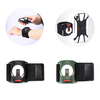 KALOAD® 2-en-1 Bracelet de course à pied Bracelet réglable à 360 ° Équitation Alpinisme Navigation Support de téléphone
