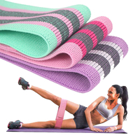 KALOAD 3Pcs / Set Bandes de résistance Boucles w / Sac de rangement Home Workout Fitness Anneau élastique Yoga Pull Rope