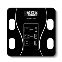 KALOAD® Smart Wireless Body Fat Scale USB + Solar Charing BMI Scales Balance numérique pour poids corporel avec analyseu
