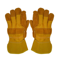 KALOAD Gants de soudage en cuir de vachette Protection contre les coupures et les coupures Résistant aux coupures et aux