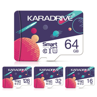 Karadrive 64G classe 10 U1 TF Card Carte mémoire 32G 128G 256GB 512G TF Flash Carte Smart Card