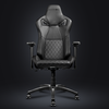 KARNOX LEGEND-TR Chaise de Gaming Noir Chaise de Bureau Ergonomique Dossier Haut 2.0 Cuir PU Accoudoir Réglable 4D avec