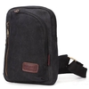 Kaukko mens womens sac de messager de paquet de poitrine de sacs à bandoulière de toile décontracté