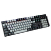 KB168 clavier mécanique filaire 104 touches sans conflit touches suspension ABS touches interrupteur bleu clavier de jeu