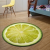 KC-M4 impression 3D fruits ronds enfants chambre carosets doux maison salon tapis de cuisine