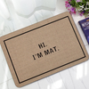 KC-M5 40x60cm Creative Letter Mat Tapis De Porte Dentrée Piège Imprimé Tapis De Sol Antidérapant