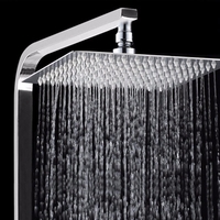 KC-SH515 Pomme de douche carrée et ronde en acier inoxydable 304 pressurise la tête de pulvérisation supérieure de la sa