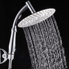 KC-SH531 Pommeau de douche rotatif à pression de pluie supérieure en acier inoxydable