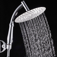 KC-SH531 Pommeau de douche rotatif à pression de pluie supérieure en acier inoxydable