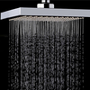 KC-SH604 Pommeau de douche à pluie rotatif pressurisé épaissi par jet supérieur en acier inoxydable carré