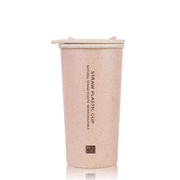 KC-WHE03 300 ml / 400 ml en Fiber de blé double couche isolation tasse étudiant tasse bouteille deau créative