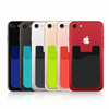 KCASA KC-CC01 Portefeuille de Téléphone Cellulaire Adhésif en Silicone Argent Carte de Crédit Écouteur Support de Poche