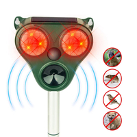 KCASA répulsif pour animaux à énergie solaire à ultrasons Upgarde capteur infrarouge souris chien chat Rellent 5 vitesse