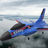 KEERPU A681 240mm Envergure 2.4GHz 2CH Auto Balance EPP RC Avion Warbird Planeur RTF Avec LED Bande Lumineuse
