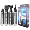 Kemei 4 en 1 tondeuse à cheveux de nez rechargeable pour hommes oreille sourcil nez tondeuse à cheveux dispositif d