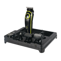 Kemei 5 en 1 tondeuse à cheveux électrique tondeuse à cheveux domestique rasoir multifonctionnel rechargeable USB LED tê